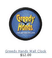 Greedy Hands Wall Clock